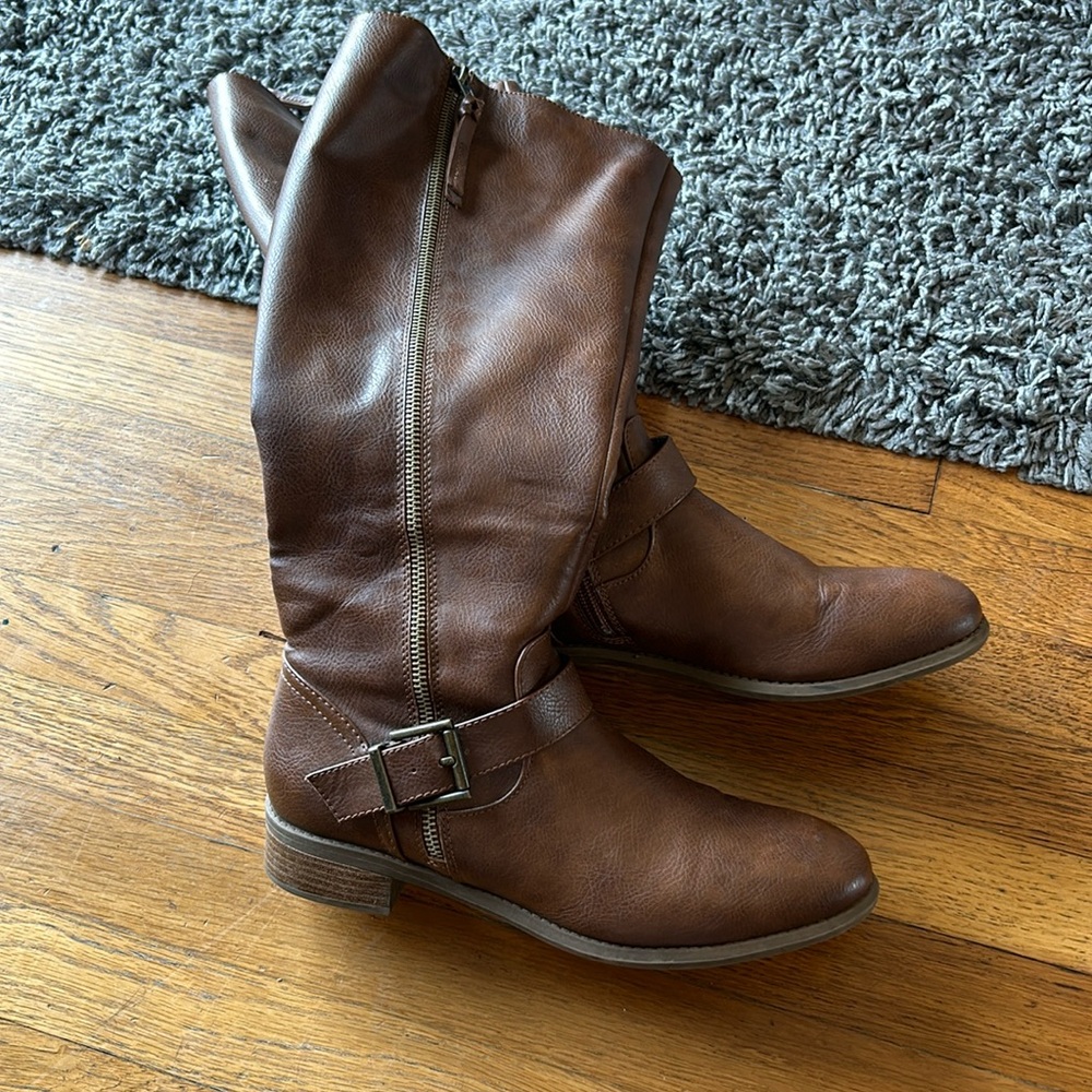 Xappeal Brown Riding Boots Size 8.5
